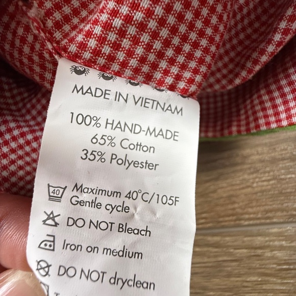 Pleats & Stitches Christmas Train Smocked Longall, Holiday, Green, Lined, Sz 12M - Picture 11 of 11